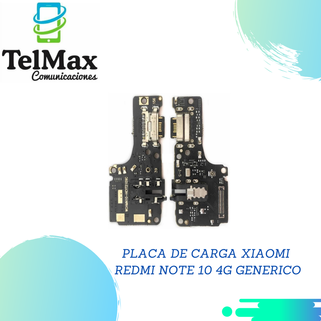 PLACA DE CARGA XIAOMI REDMI NOTE 10 4G GENERICO Telmax